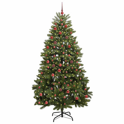 vidaXL Artificial Christmas Tree 210 cm 300 LEDs Warm White Green