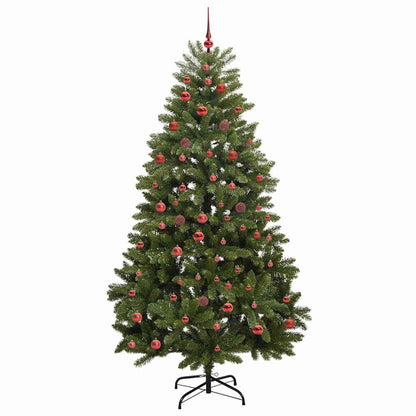 vidaXL Artificial Christmas Tree 210 cm 300 LEDs Warm White Green