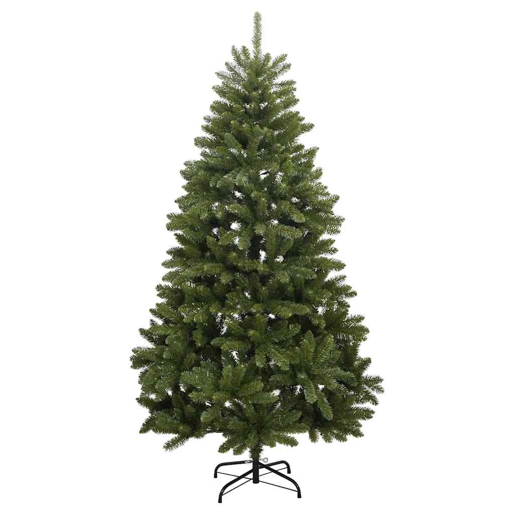 vidaXL Artificial Christmas Tree Green 210 cm PVC and Metal
