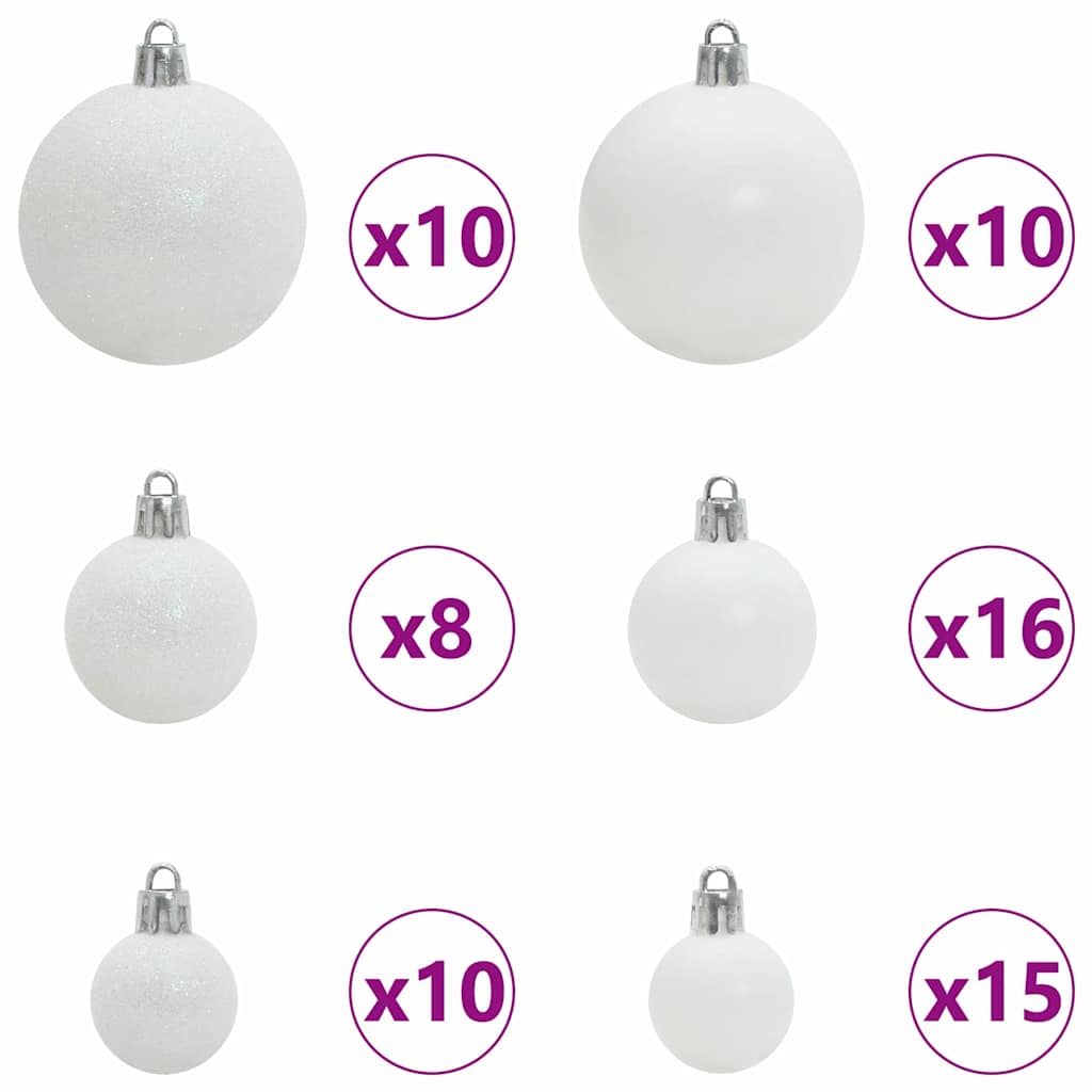 vidaXL Artificial Christmas Tree Green 210 cm PVC and Metal