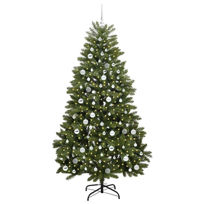 vidaXL Artificial Christmas Tree 210 cm 300 LEDs Warm White Green