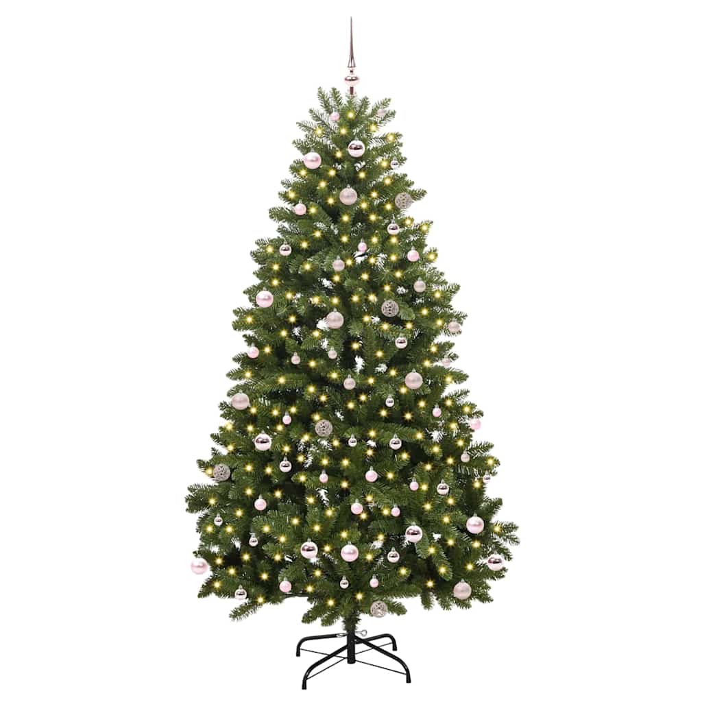 vidaXL Artificial Christmas Tree Green 240 cm PVC and Metal