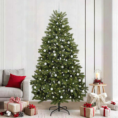 vidaXL Artificial Christmas Tree Green 240 cm PVC and Metal