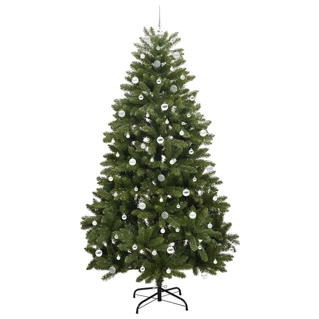 vidaXL Artificial Christmas Tree 240 cm 300 LEDs Warm White Green