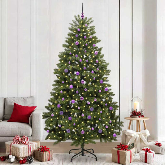 vidaXL Artificial Christmas Tree Green 240 cm PVC and Metal