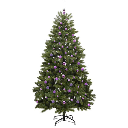vidaXL Artificial Christmas Tree Green 240 cm PVC and Metal