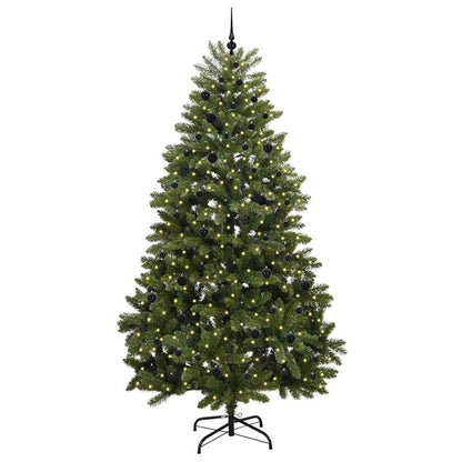 vidaXL Artificial Christmas Tree Green 270 cm PVC and Metal