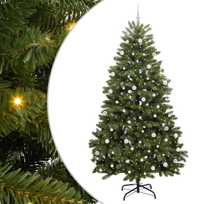 vidaXL Artificial Christmas Tree Green 270 cm PVC and Metal