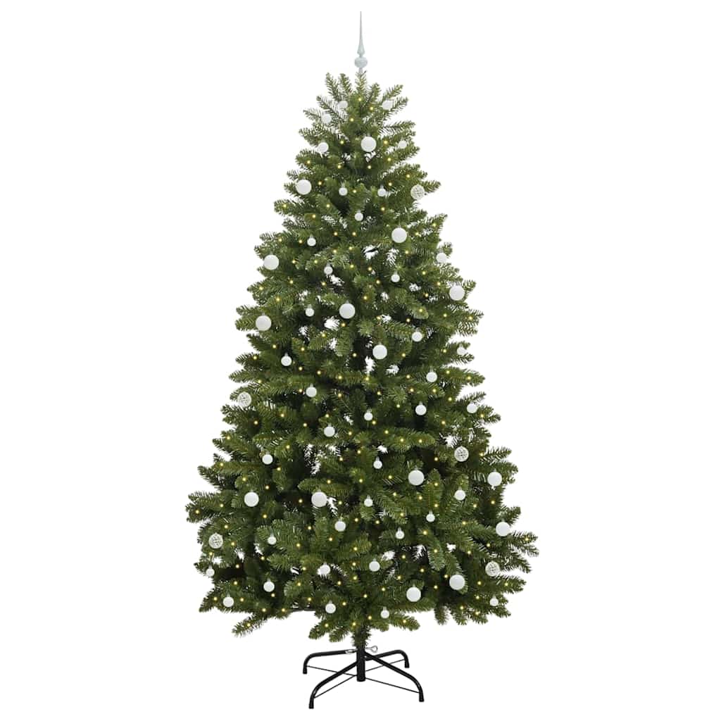 vidaXL Artificial Christmas Tree Green 270 cm PVC and Metal