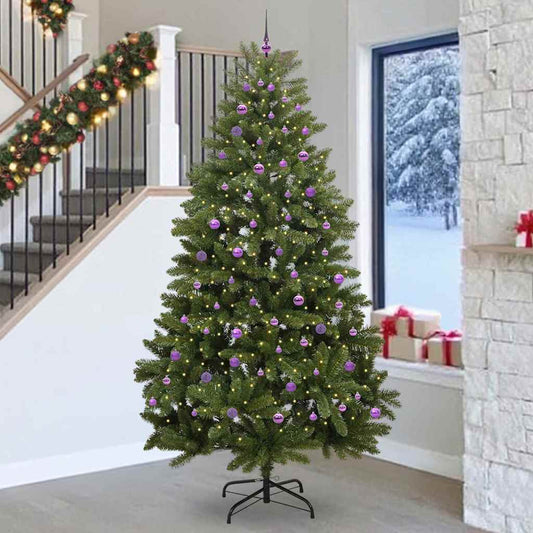 vidaXL Artificial Christmas Tree Green 270 cm PVC and Metal