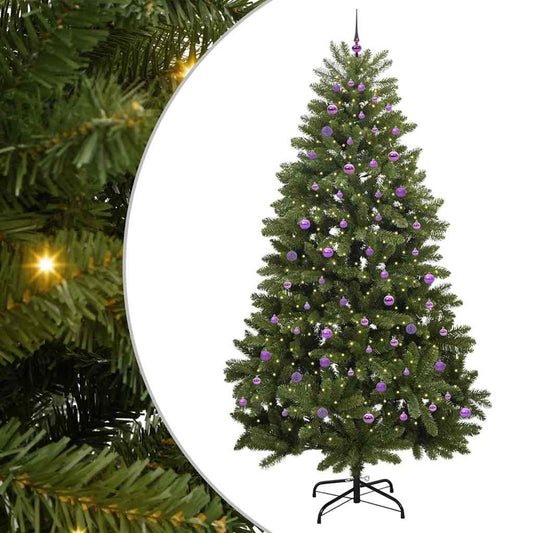 vidaXL Artificial Christmas Tree Green 270 cm PVC and Metal
