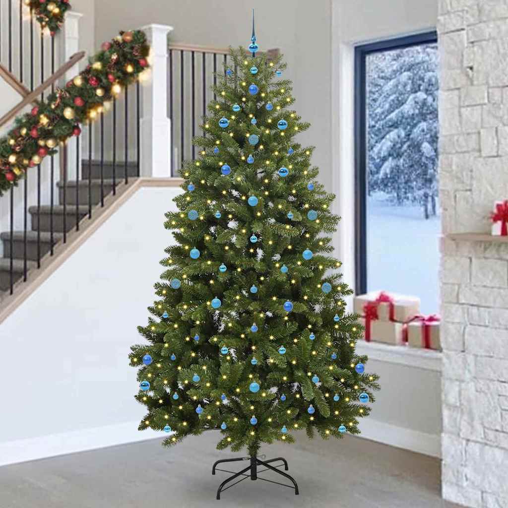 vidaXL Artificial Christmas Tree Green 270 cm PVC and Metal