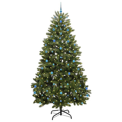 vidaXL Artificial Christmas Tree Green 270 cm PVC and Metal