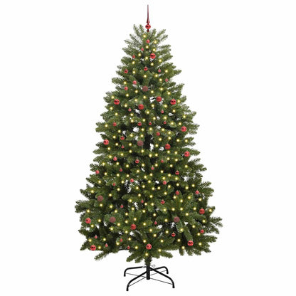 vidaXL Artificial Christmas Tree 300 cm 300 LEDs Warm White Green