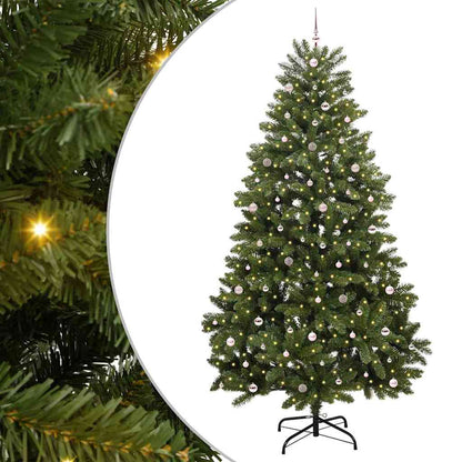 vidaXL Artificial Christmas Tree 300 cm 300 LEDs Warm White Green