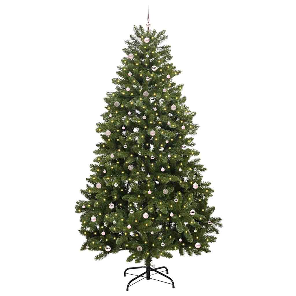vidaXL Artificial Christmas Tree 300 cm 300 LEDs Warm White Green