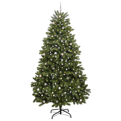 vidaXL Artificial Christmas Tree 300 cm 300 LEDs Warm White Green