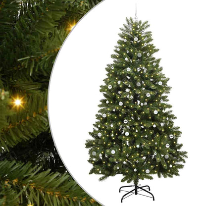 vidaXL Artificial Christmas Tree 300 cm 300 LEDs Warm White Green