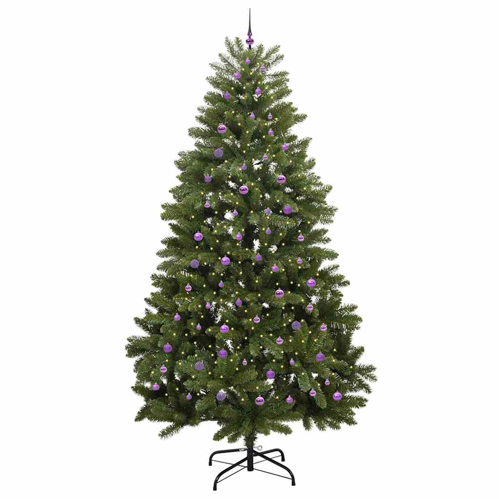 vidaXL Artificial Christmas Tree 300 cm 300 LEDs Warm White Green