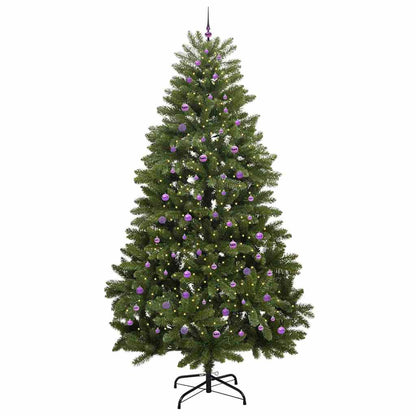 vidaXL Artificial Christmas Tree 300 cm 300 LEDs Warm White Green