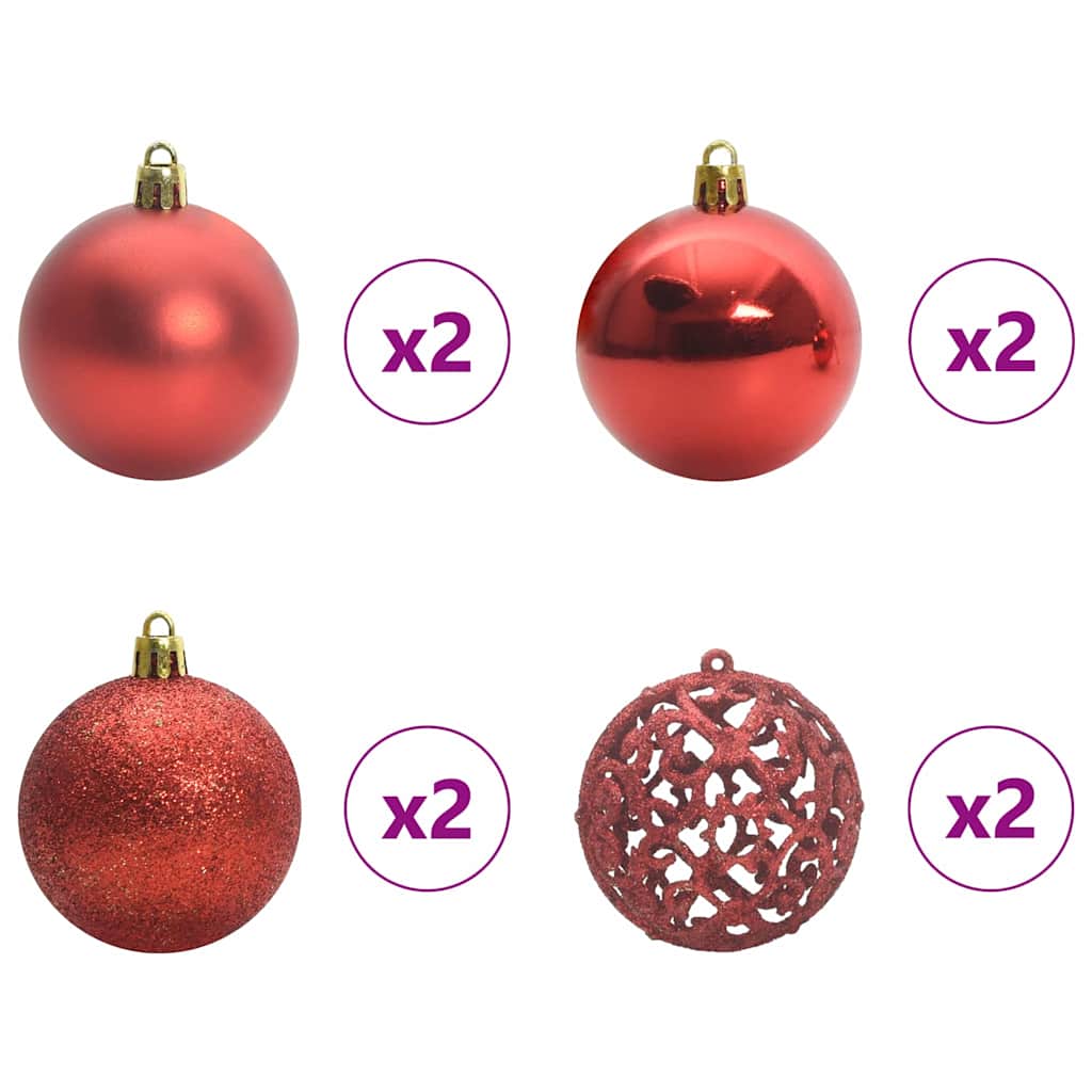 vidaXL Artificial Christmas Tree Green and White 150 cm PVC and Metal