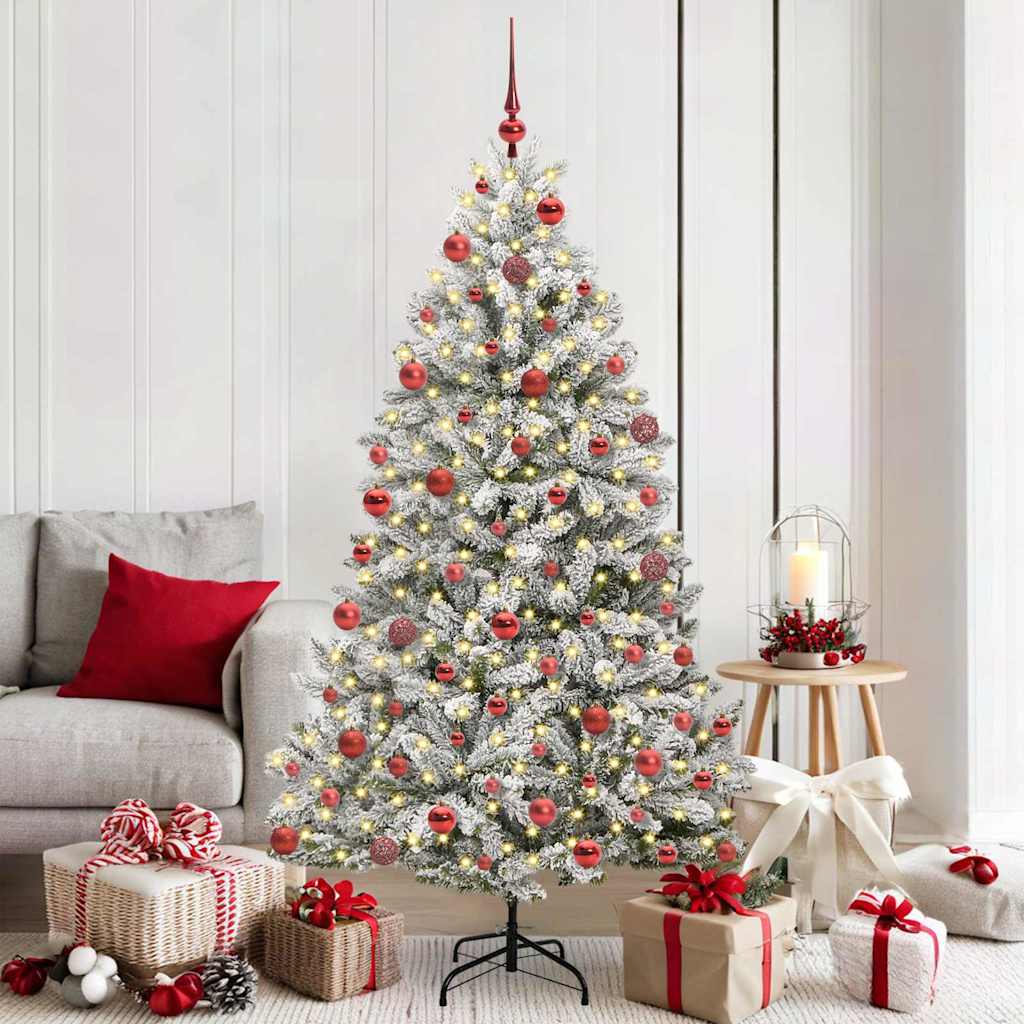 vidaXL Artificial Christmas Tree 180 cm 300 LEDs Warm White