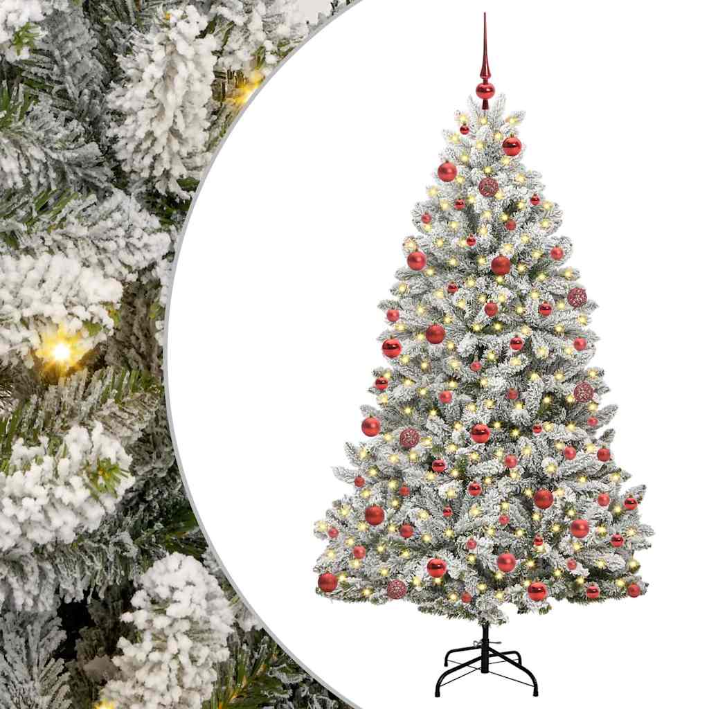 vidaXL Artificial Christmas Tree 180 cm 300 LEDs Warm White