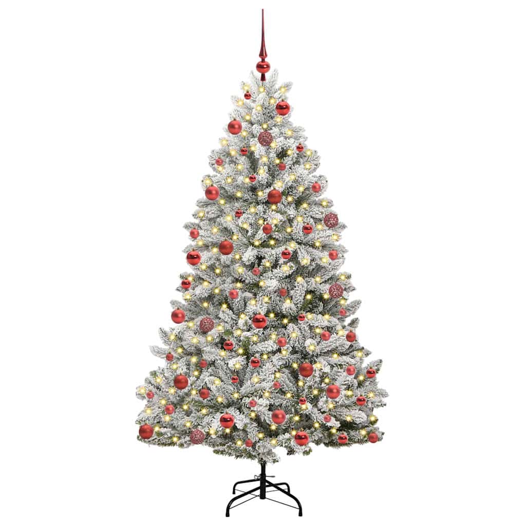 vidaXL Artificial Christmas Tree 180 cm 300 LEDs Warm White