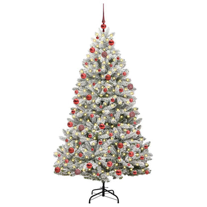 vidaXL Artificial Christmas Tree 180 cm 300 LEDs Warm White