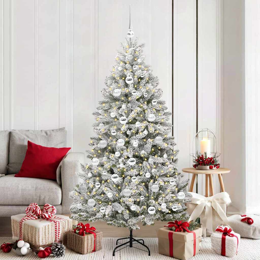 vidaXL Artificial Christmas Tree 180 cm 300 LEDs Warm White