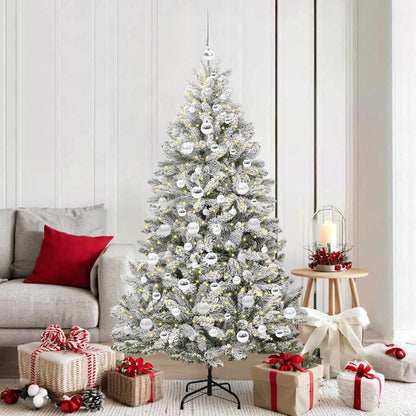 vidaXL Artificial Christmas Tree 180 cm 300 LEDs Warm White