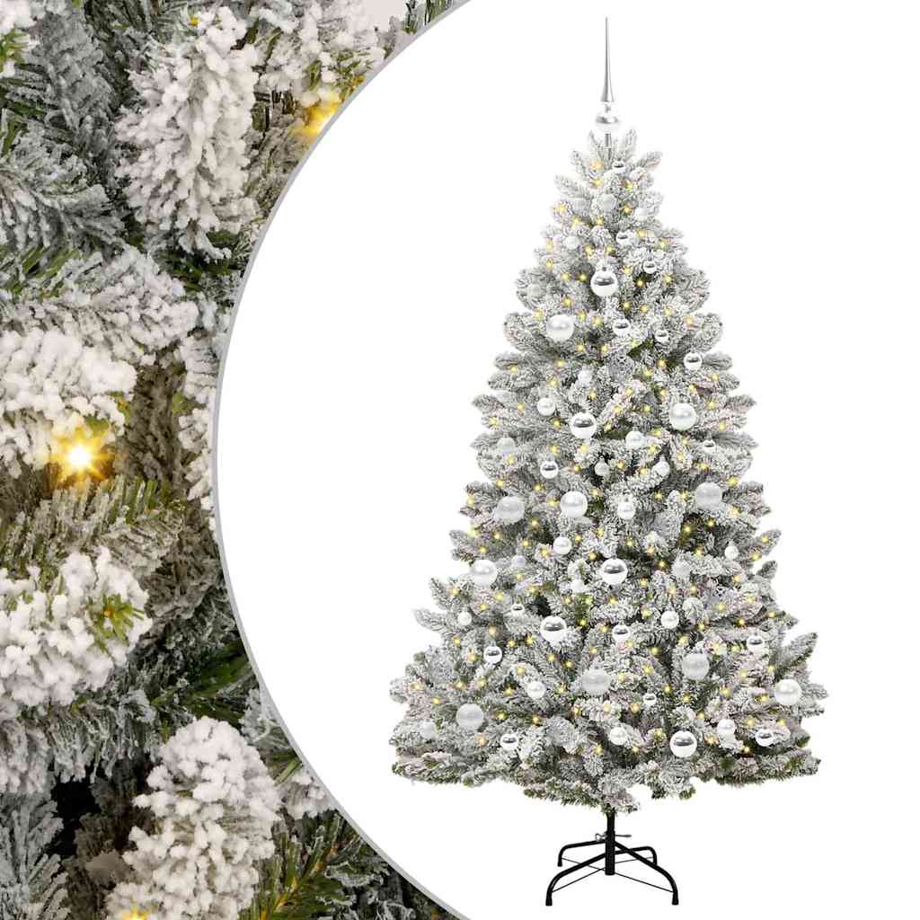 vidaXL Artificial Christmas Tree 180 cm 300 LEDs Warm White