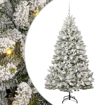 vidaXL Artificial Christmas Tree 180 cm 300 LEDs Warm White