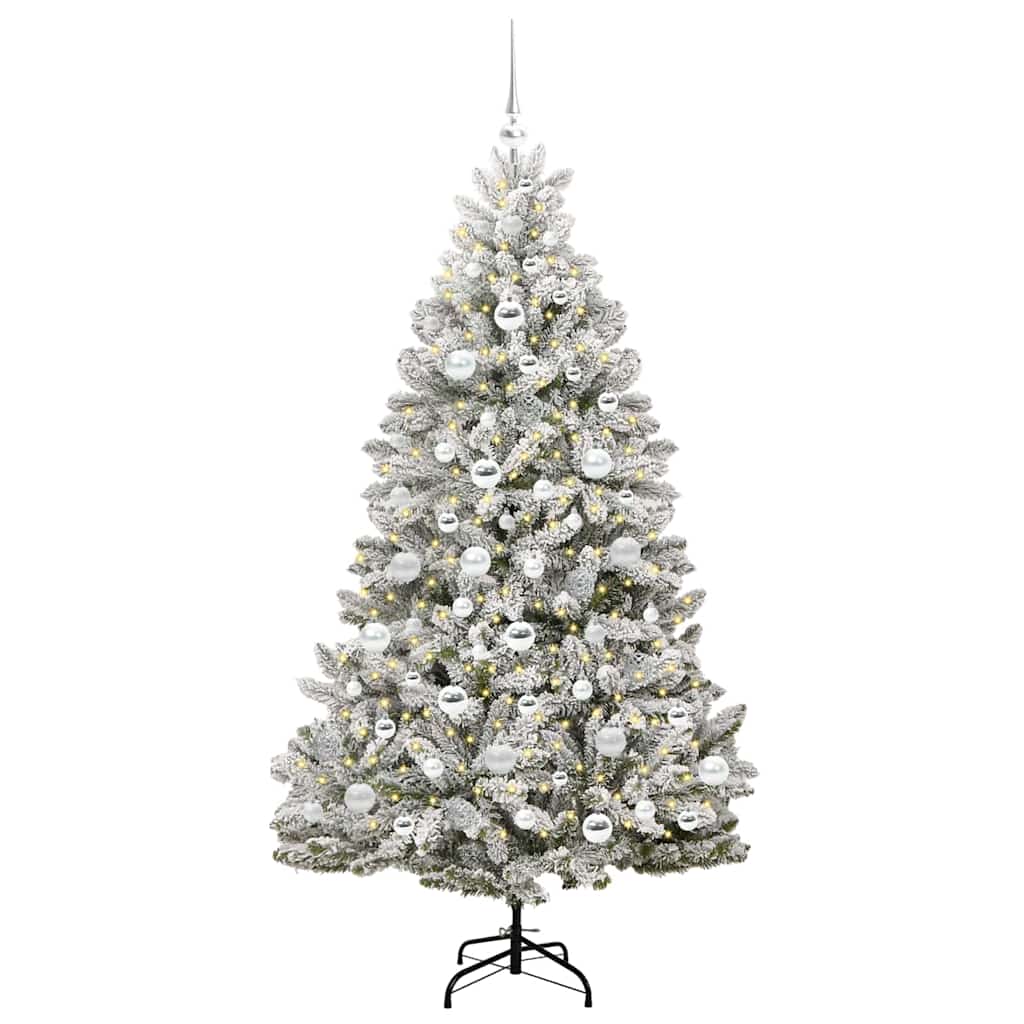vidaXL Artificial Christmas Tree 180 cm 300 LEDs Warm White