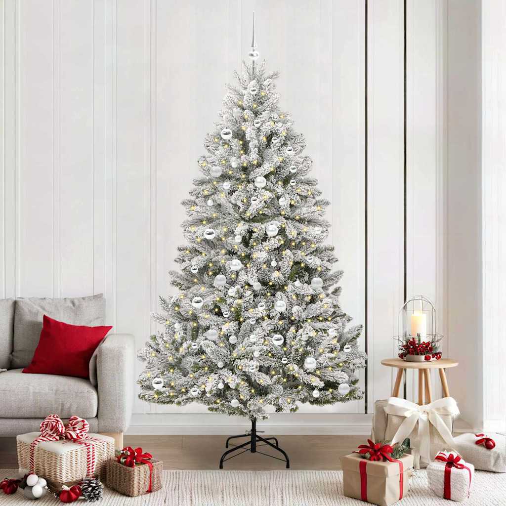 vidaXL Artificial Christmas Tree 210 cm 300 LEDs Warm White