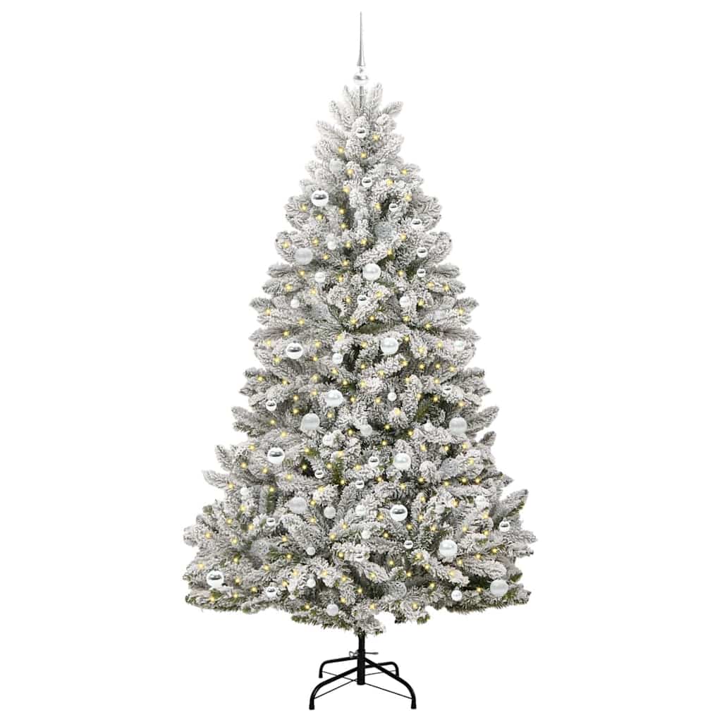 vidaXL Artificial Christmas Tree 210 cm 300 LEDs Warm White