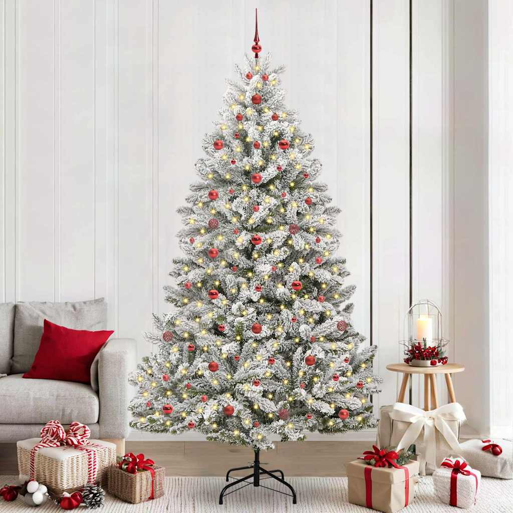 vidaXL Artificial Christmas Tree 240 cm 300 LEDs Warm White