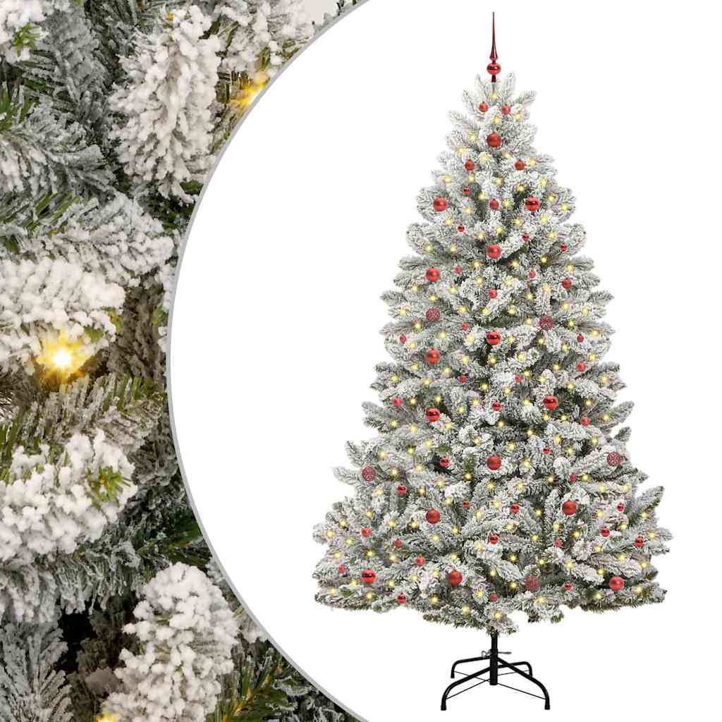 vidaXL Artificial Christmas Tree 240 cm 300 LEDs Warm White
