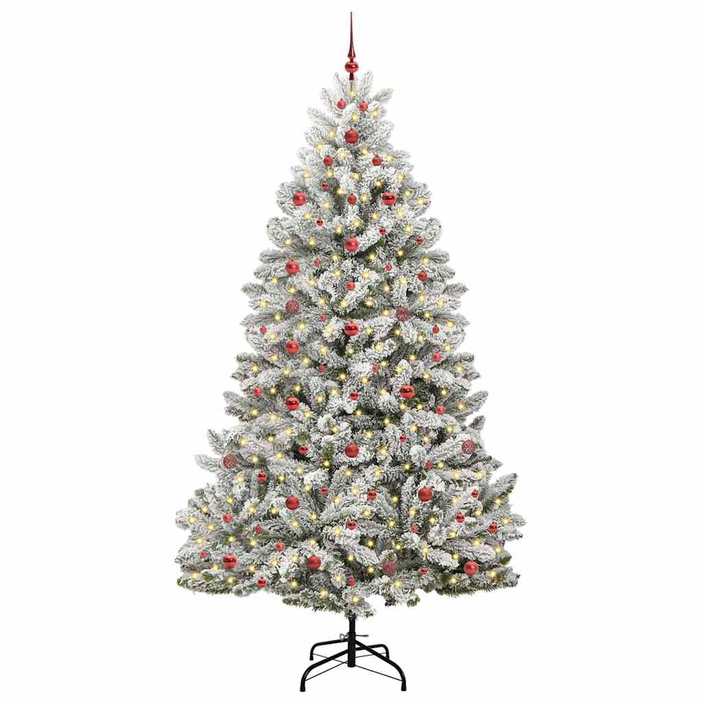 vidaXL Artificial Christmas Tree 240 cm 300 LEDs Warm White