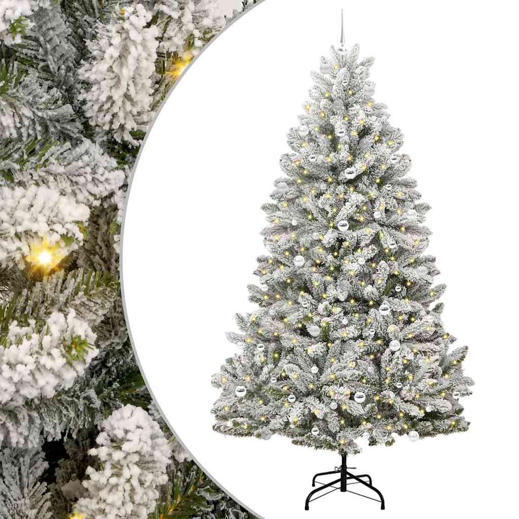 vidaXL Artificial Christmas Tree 240 cm 300 LEDs Warm White
