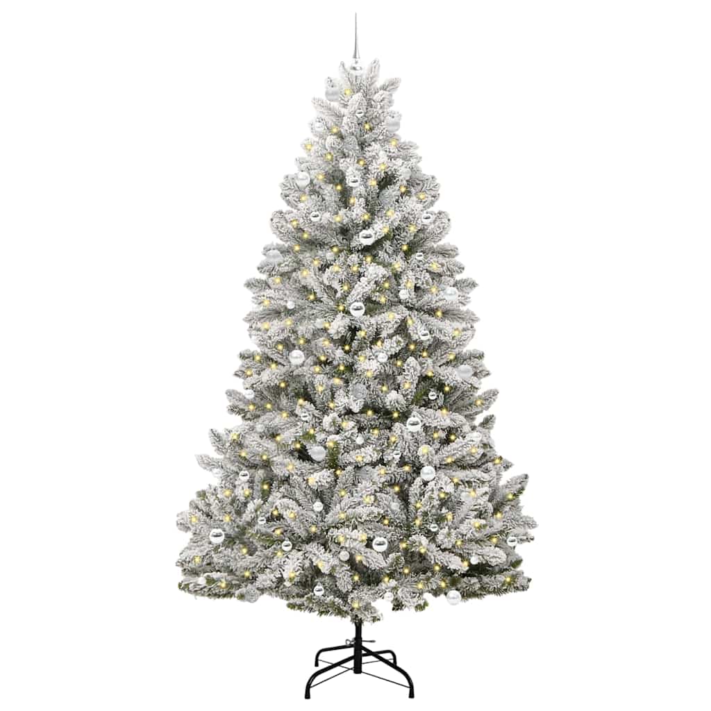 vidaXL Artificial Christmas Tree 240 cm 300 LEDs Warm White