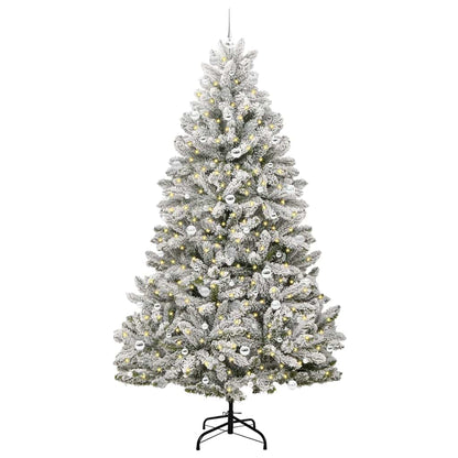 vidaXL Artificial Christmas Tree 240 cm 300 LEDs Warm White