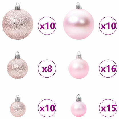 vidaXL Artificial Christmas Tree Green and White 300 cm PVC and Metal