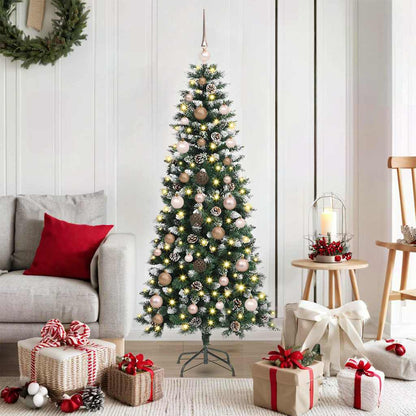 vidaXL Artificial Christmas Tree with 150 LEDs with Stand Green 150 cm