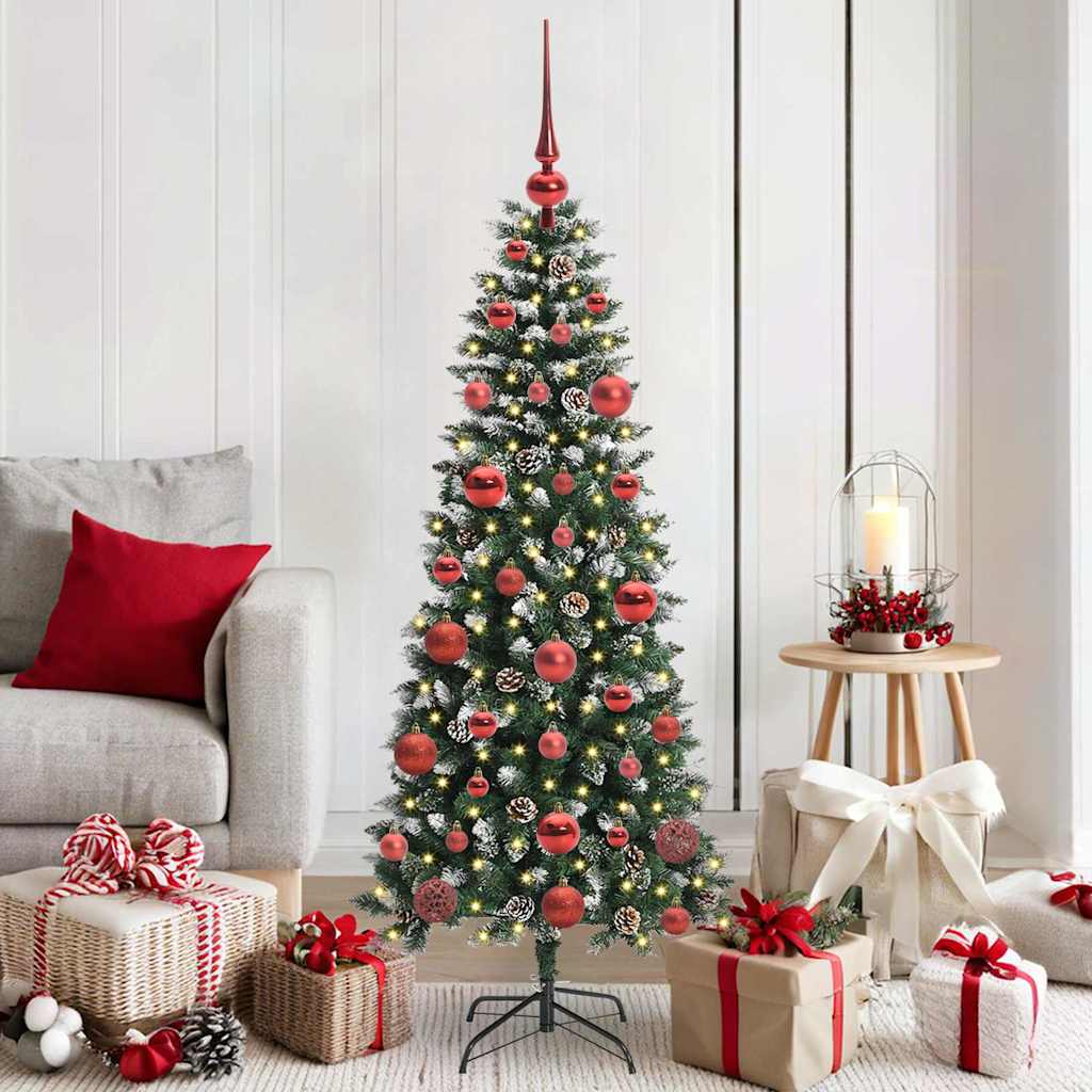 vidaXL Artificial Christmas Tree with 150 LEDs with Stand Green 150 cm
