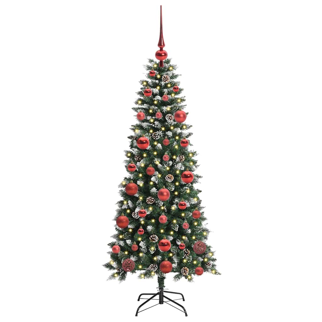 vidaXL Artificial Christmas Tree with 150 LEDs with Stand Green 150 cm