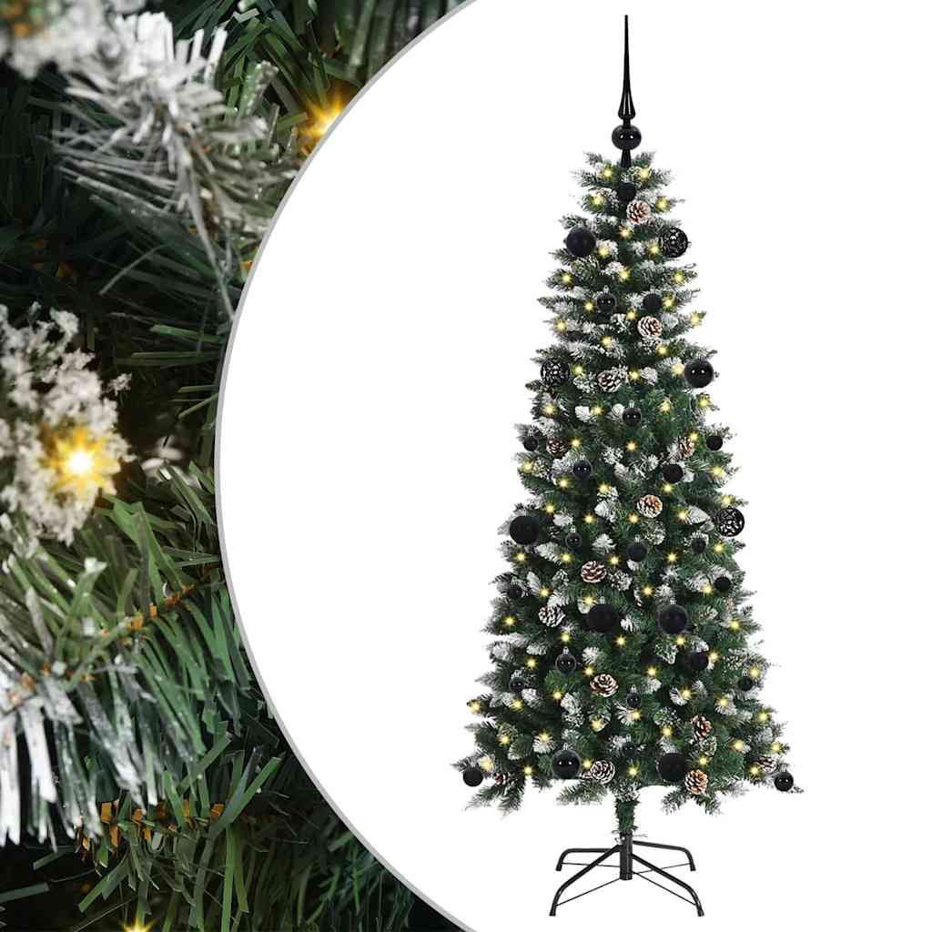vidaXL Artificial Christmas Tree with 150 LEDs with Stand Green 150 cm