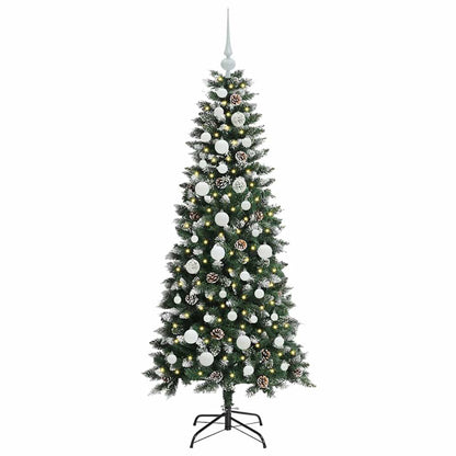 vidaXL Artificial Christmas Tree with 150 LEDs with Stand Green 150 cm