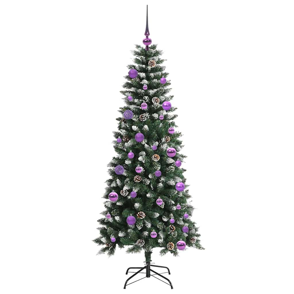 vidaXL Artificial Christmas Tree with 150 LEDs with Stand Green 150 cm
