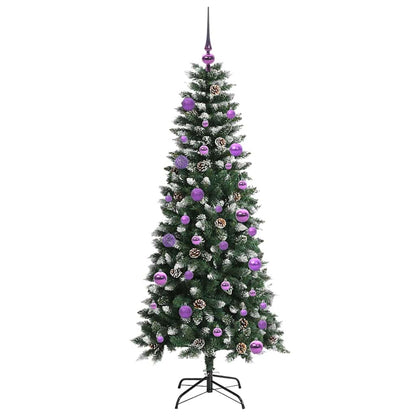 vidaXL Artificial Christmas Tree with 150 LEDs with Stand Green 150 cm